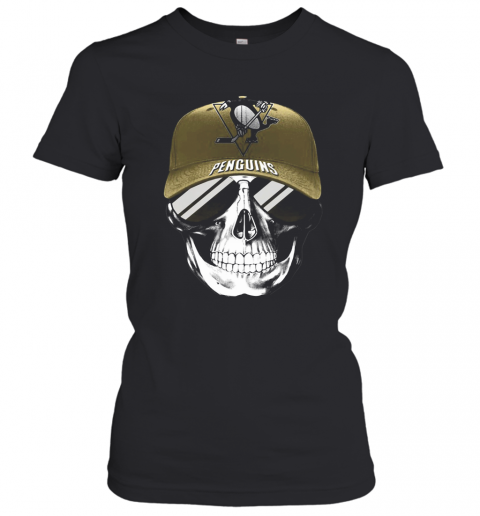 Skull Smile Pittsburgh Penguins Hockey T-Shirt Classic Women's T-shirt