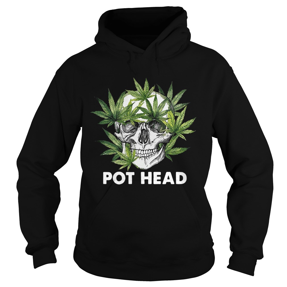 Skull Weed Pot Head Hoodie