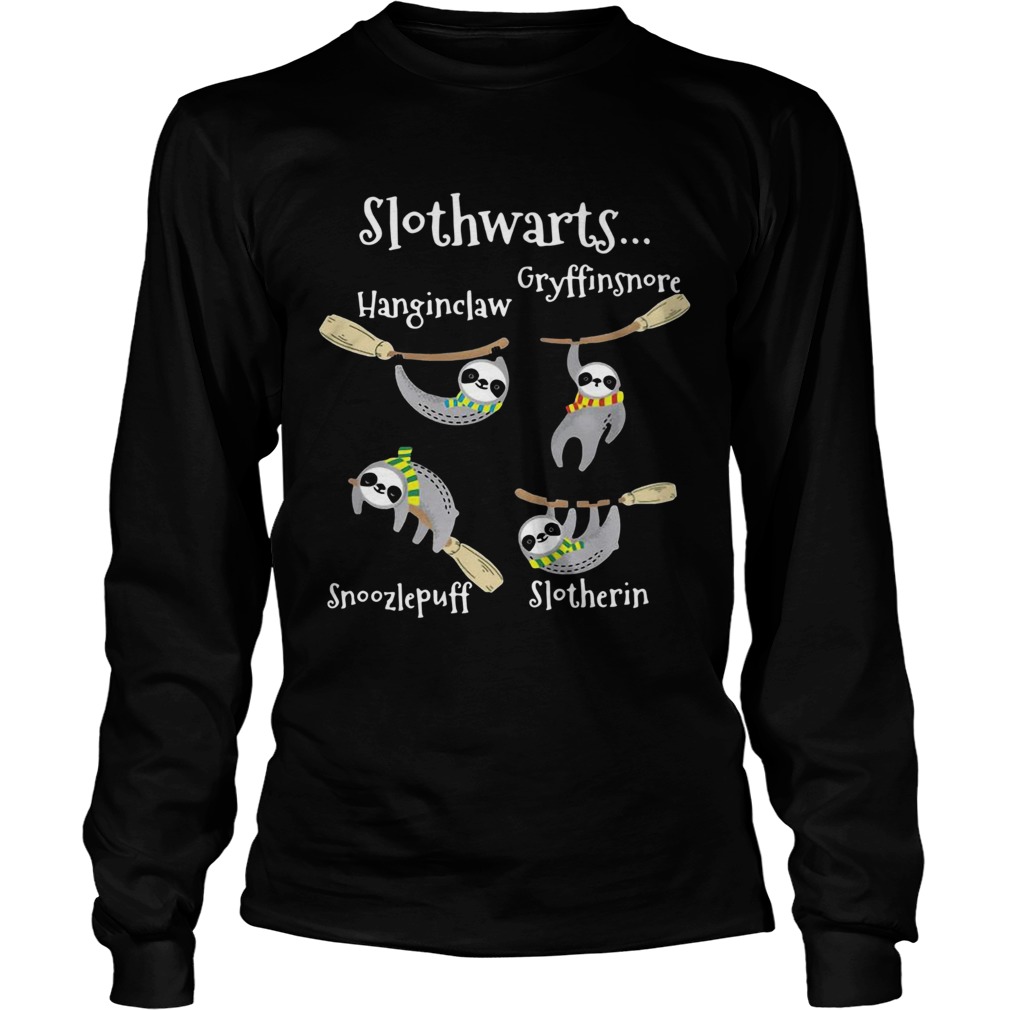 Slothwarts Gryffinsnore Hanginclaw Snoozlepuff Slotherin Long Sleeve
