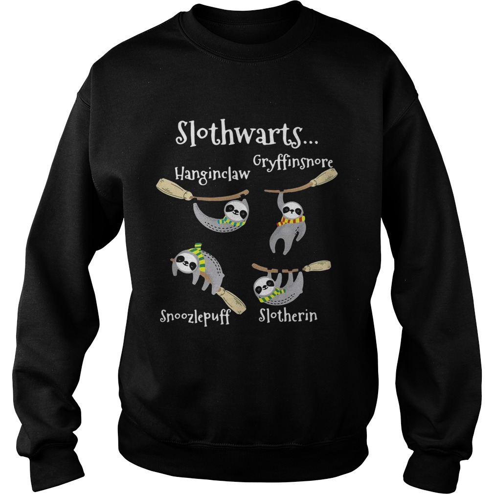Slothwarts Gryffinsnore Hanginclaw Snoozlepuff Slotherin Sweatshirt