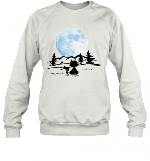 Snoopy And Charlie Brown Camping Moon T-Shirt Unisex Sweatshirt