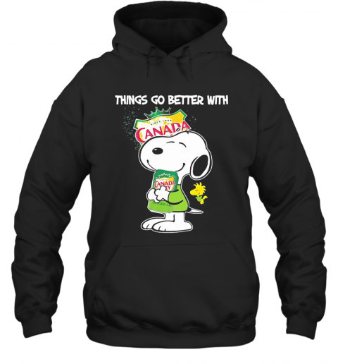 Snoopy And Woodstock Things Go Better With Canada Dry T-Shirt Unisex Hoodie
