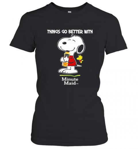Snoopy And Woodstock Things Go Better With Minute Maid T-Shirt Classic Women's T-shirt