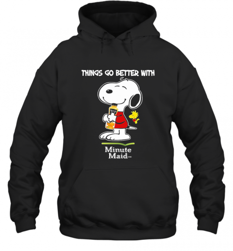 Snoopy And Woodstock Things Go Better With Minute Maid T-Shirt Unisex Hoodie