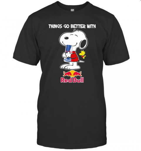 Snoopy And Woodstock Things Go Better With Red Bull T-Shirt