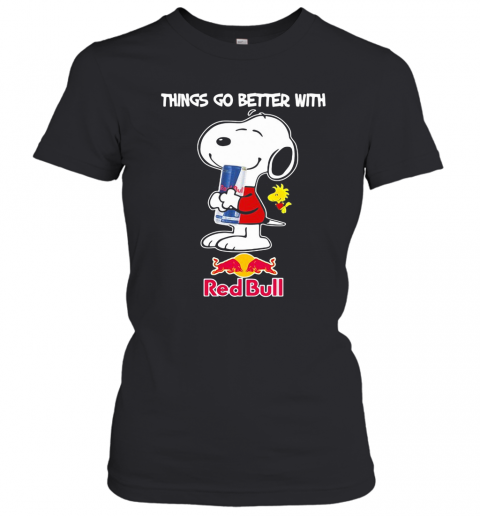 Snoopy And Woodstock Things Go Better With Red Bull T-Shirt Classic Women's T-shirt
