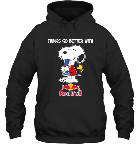 Snoopy And Woodstock Things Go Better With Red Bull T-Shirt Unisex Hoodie