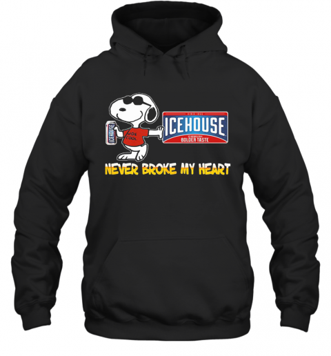 Snoopy Icehouse Beer Never Broke My Heart T-Shirt Unisex Hoodie