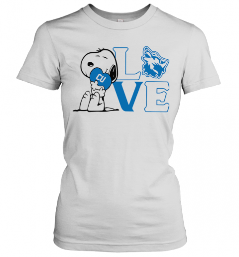 Snoopy Love Cu Cheyney University Of Pennsylvania Heart T-Shirt Classic Women's T-shirt