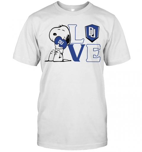 Snoopy Love Du Dillard University Heart T-Shirt