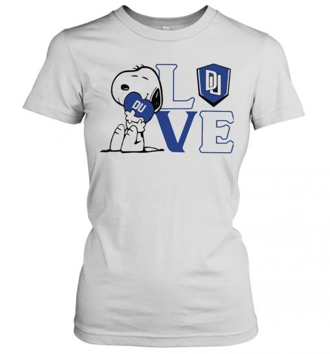 Snoopy Love Du Dillard University Heart T-Shirt Classic Women's T-shirt