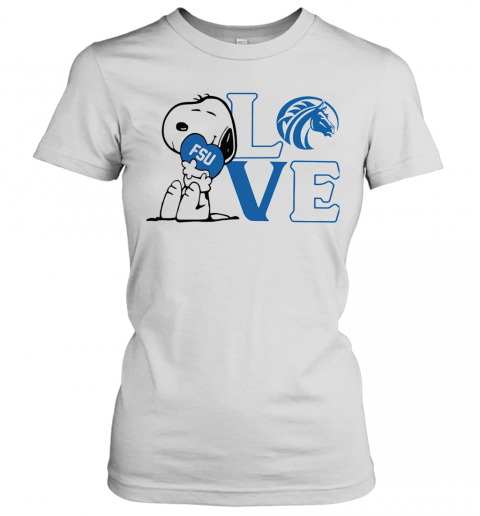 Snoopy Love Fsu Fayetteville State University Mascot Heart T-Shirt Classic Women's T-shirt