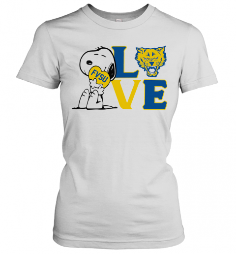 Snoopy Love Fvsu Fort Valley State University Heart T-Shirt Classic Women's T-shirt