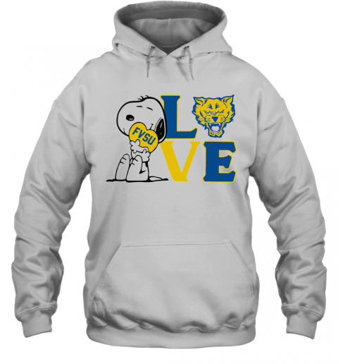 Snoopy Love Fvsu Fort Valley State University Heart T-Shirt Unisex Hoodie