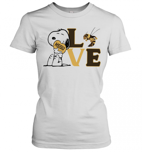 Snoopy Love HSSU Harris Stowe State University Athletics Heart T-Shirt Classic Women's T-shirt