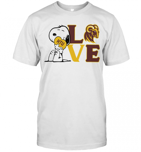 Snoopy Love Htu Huston Tillotson University Heart T-Shirt