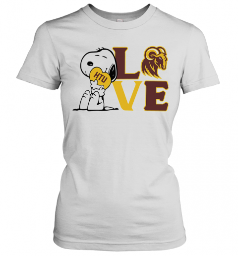 Snoopy Love Htu Huston Tillotson University Heart T-Shirt Classic Women's T-shirt