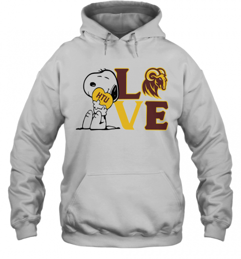Snoopy Love Htu Huston Tillotson University Heart T-Shirt Unisex Hoodie