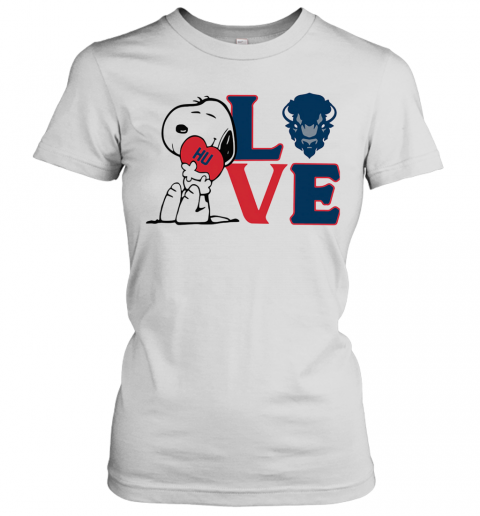 Snoopy Love Hu Howard University Heart T-Shirt Classic Women's T-shirt