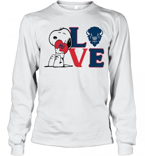 Snoopy Love Hu Howard University Heart T-Shirt Long Sleeved T-shirt 