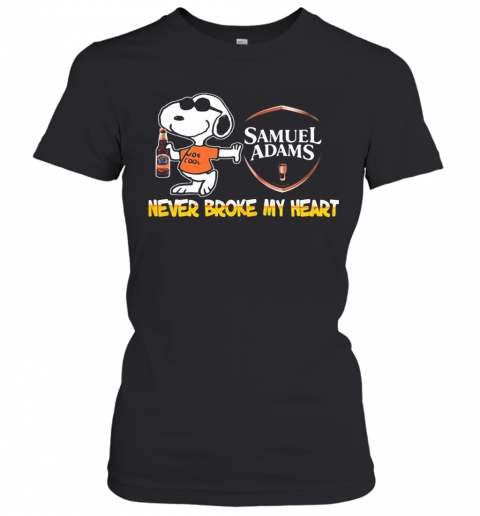 Snoopy Samuel Adams Beer Never Broke My Heart T-Shirt Classic Women's T-shirt