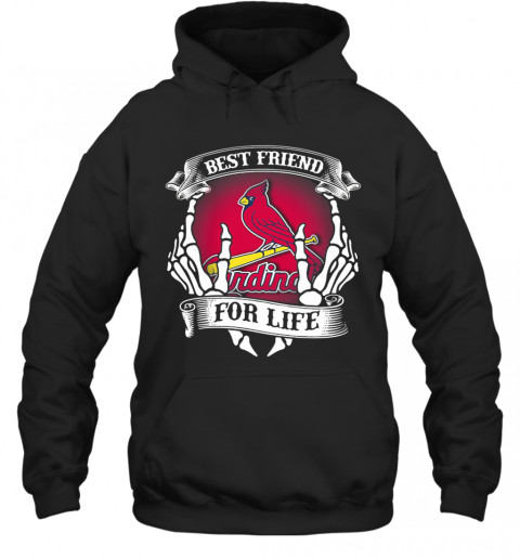 St. Louis Cardinals Best Friend For Life Seketon T-Shirt Unisex Hoodie