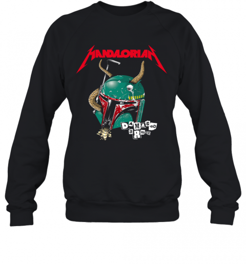 Star Wars Metallica Mandalorian Damaged Armor T-Shirt Unisex Sweatshirt