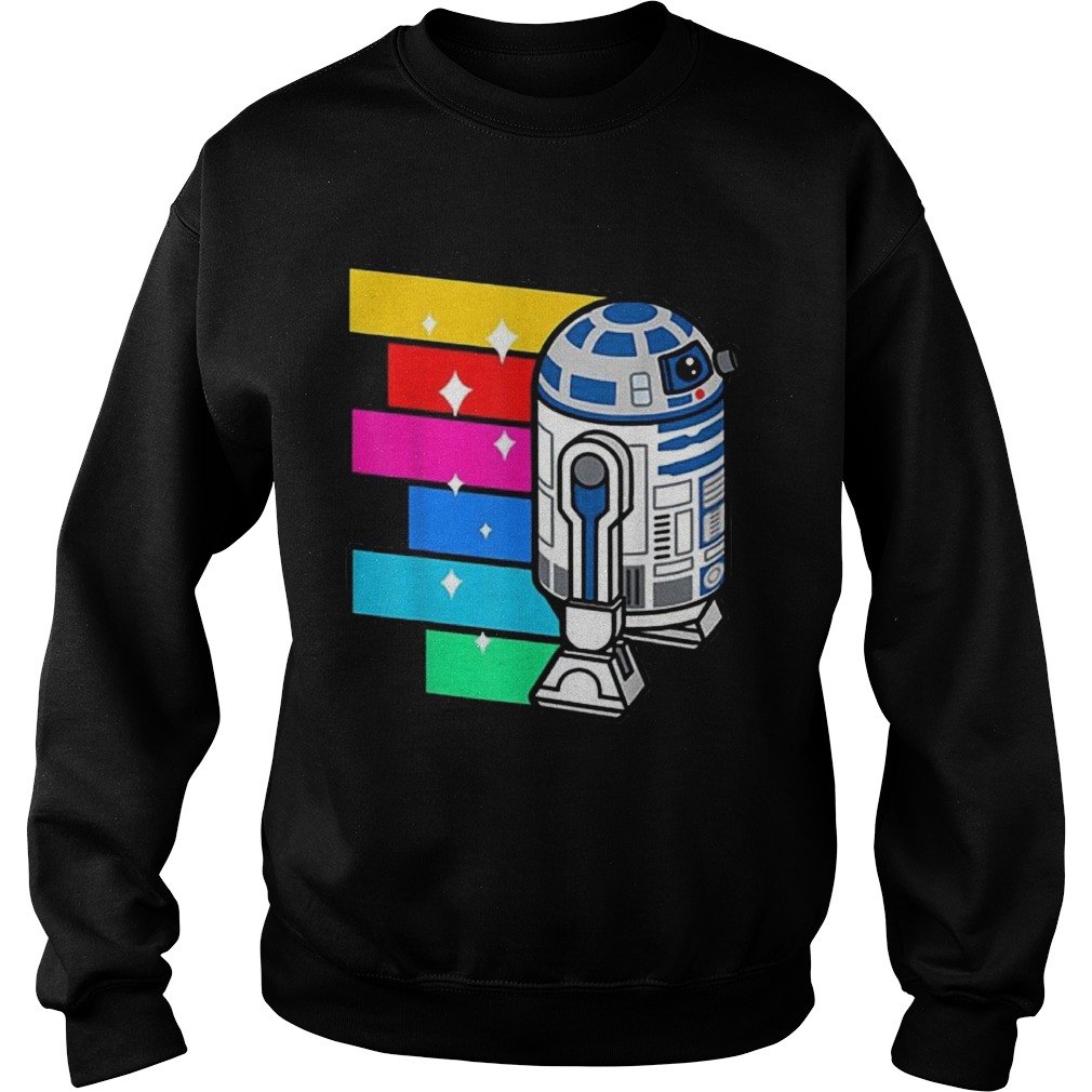 Star Wars R2D2 Rainbow Roll Cartoon Sweatshirt