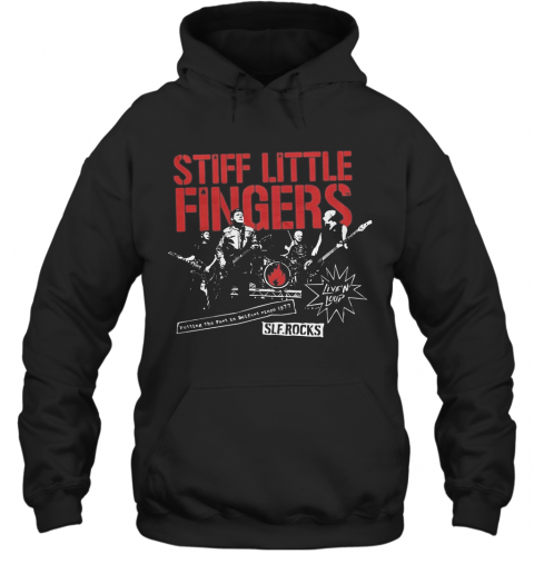 Stiff Little Fingers Potting The Past In Golfnet Since 1977 Sle Rocks T-Shirt Unisex Hoodie