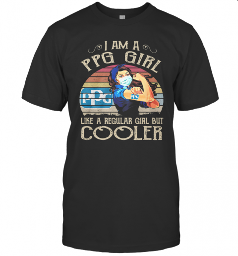 Strong Girl Mask I Am A Ppg Girl Like A Regular Girl But Cooler Vintage Retro T-Shirt Classic Men's T-shirt