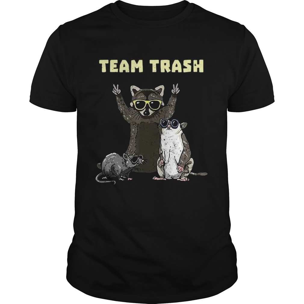 Team Trash Opossum Raccoon Rat Funny Animals Garbage Gang shirt