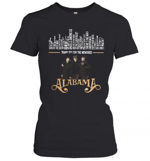 Thank You For The Memories Alabama Band T-Shirt Classic Women's T-shirt