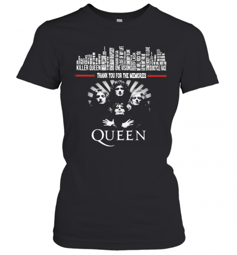 Thank You For The Memories Queen Band T-Shirt Classic Women's T-shirt