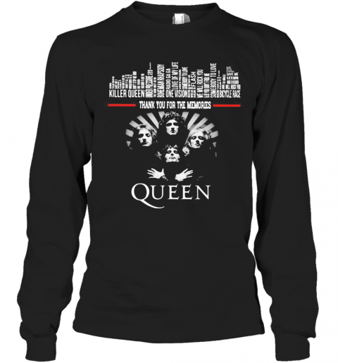 Thank You For The Memories Queen Band T-Shirt Long Sleeved T-shirt 