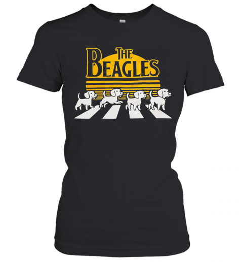 The Beagles Dogs Abbey Road Vintage T-Shirt Classic Women's T-shirt