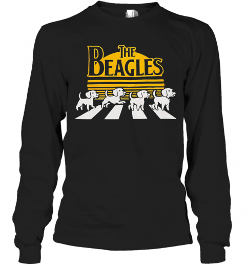 The Beagles Dogs Abbey Road Vintage T-Shirt Long Sleeved T-shirt 