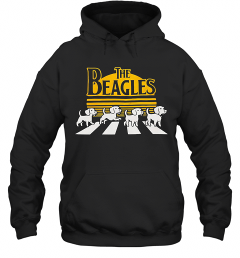 The Beagles Dogs Abbey Road Vintage T-Shirt Unisex Hoodie