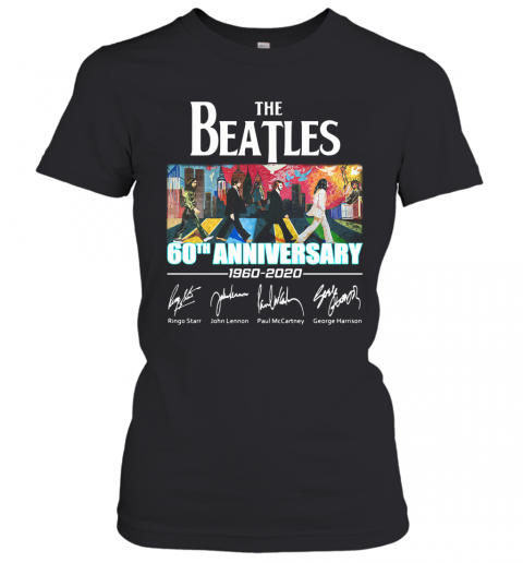 The Beatles 60Th Anniversary 1960 2020 Signature T-Shirt Classic Women's T-shirt