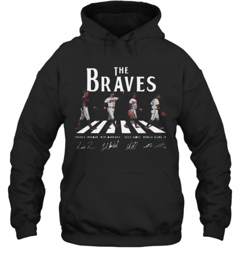 The Braves Walking Road Signature T-Shirt Unisex Hoodie