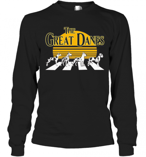 The Great Danes Dalmatian Abbey Road Vintage T-Shirt Long Sleeved T-shirt 
