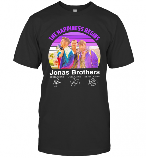 The Happiness Begins Jonas Brothers Signatures T-Shirt Classic Men's T-shirt