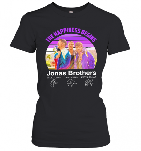 The Happiness Begins Jonas Brothers Signatures T-Shirt Classic Women's T-shirt