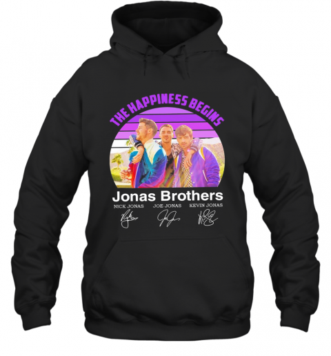 The Happiness Begins Jonas Brothers Signatures T-Shirt Unisex Hoodie