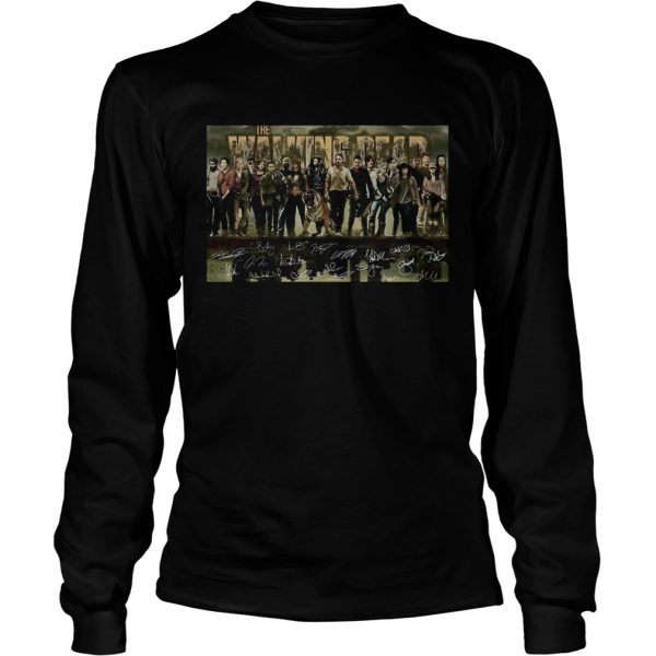 The Walking Dead Film Characters Signatures shirt