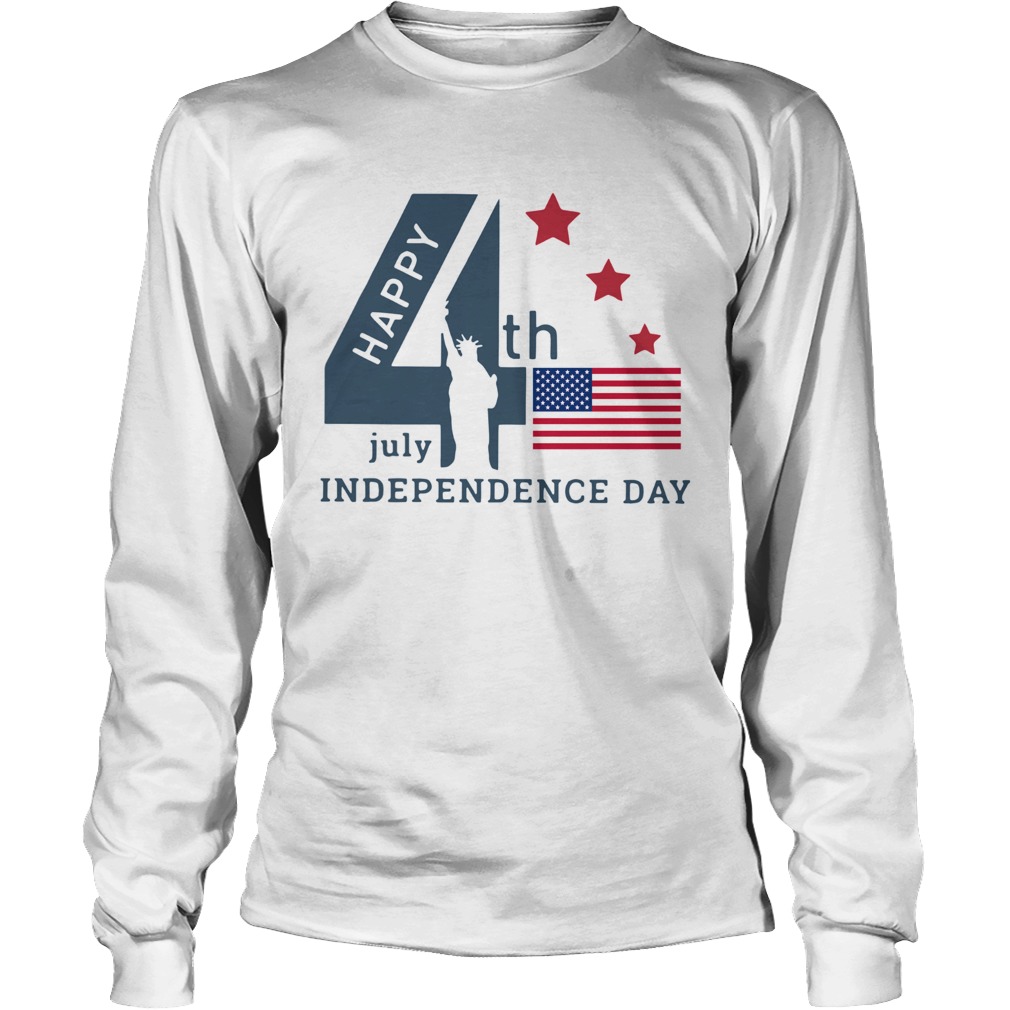 The World Happy 4th Of July Independence Day American Flag Long Sleeve