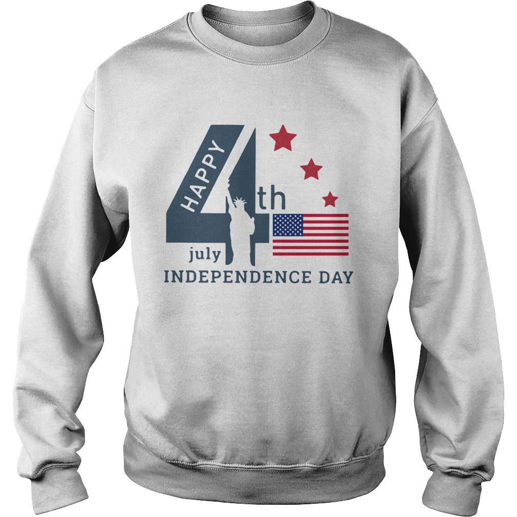 The World Happy 4th Of July Independence Day American Flag Sweatshirt