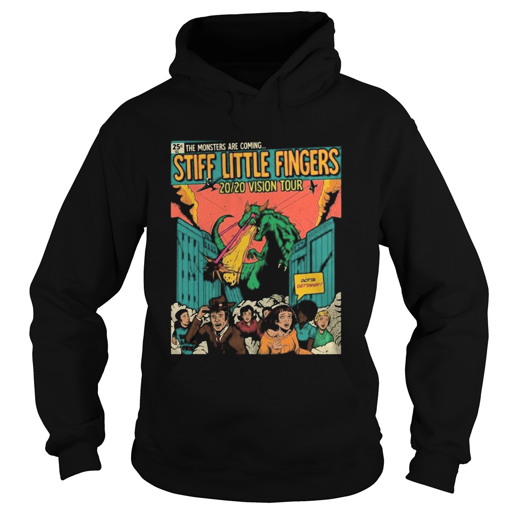 The monster are coming stiff little fingers 2020 vision tour Hoodie