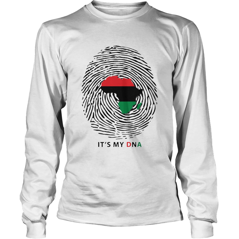 Top PanAfrican Flag Its My DNA Long Sleeve