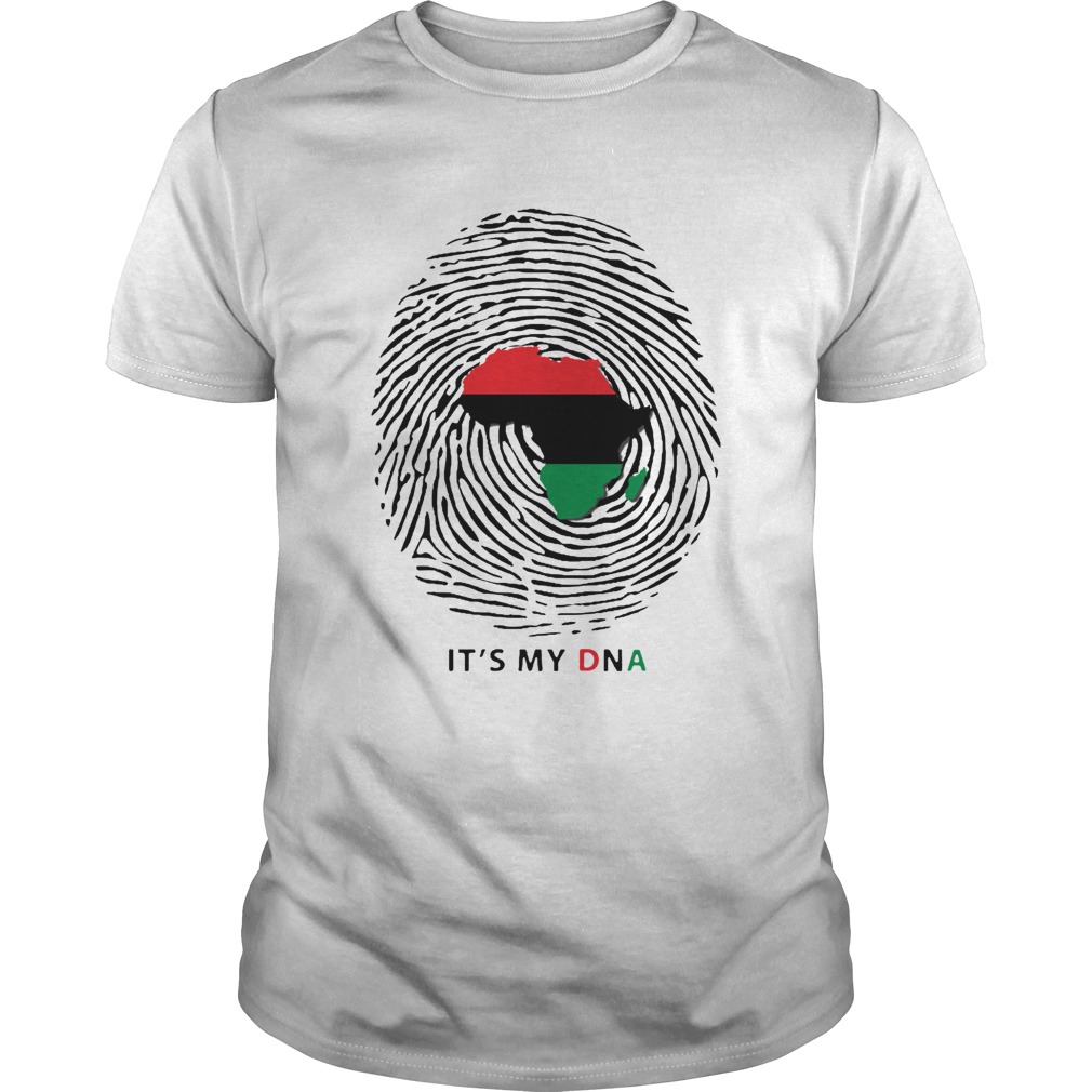 Top PanAfrican Flag Its My DNA shirt