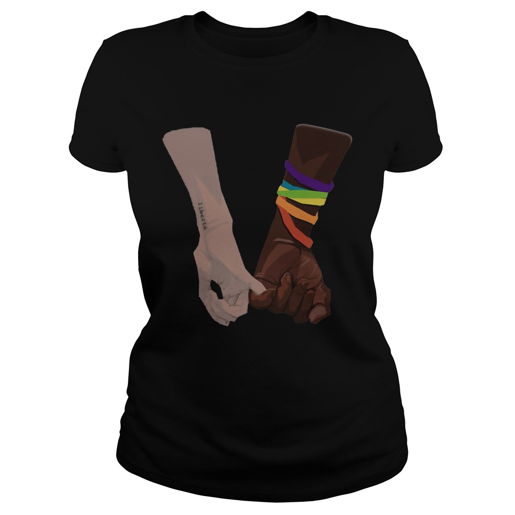 Two Hand Black Lives Matter Color Classic Ladies